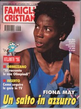 FAMIGLIA CRISTIANA 29 1996  FIONA MAY JURY ATLANTA 96 FIORELLO COSTANZO TAORMINA