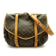 Borsa a tracolla Louis Vuitton Saumur 43 M42252 Monogram marrone USATA