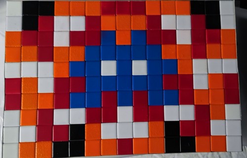 Space invader mosaico - space, mimetico