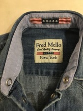 FRED MELLO CAMICIA IN JEANS BAMBINO TAGLIA 6 ANNI, USATA POCHISSIMO, OTTIMA