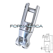 GIUNTO GIREVOLE SALPANCORA PER ANCORA CATENA Ø 6-8 MM. - INOX 316 SALPA ANCORA