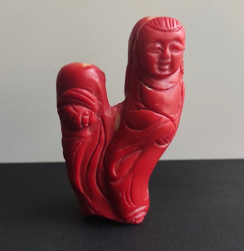 Buddha sorridente corallo