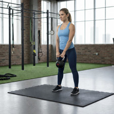 Kettlebell gomma nera pesi - kettlebell,