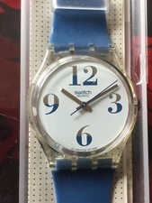 Orologio da polso SWATCH Gent MAGNITUDO (GK170)-Classico/blu/bianco/NUOVO/NOS-Svizzero-l@@K!