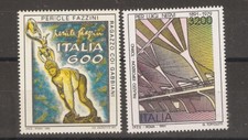 Italia Repubblica 1991) Sculture di pericle fazzini e Pier Luigi Nervi MNH