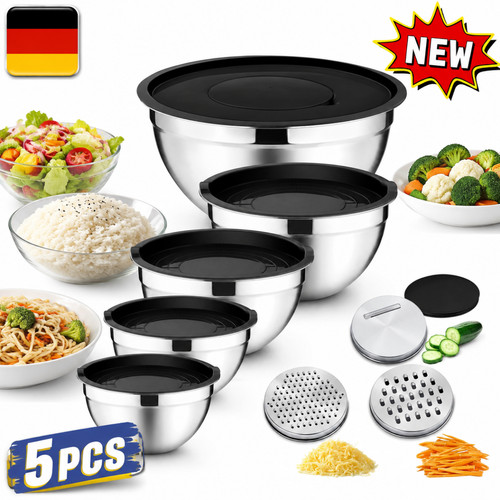 Set ciotole acciaio - set, 5