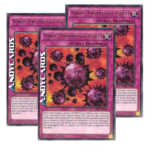 Virus distruggi carte - 3x, distruggi-carte