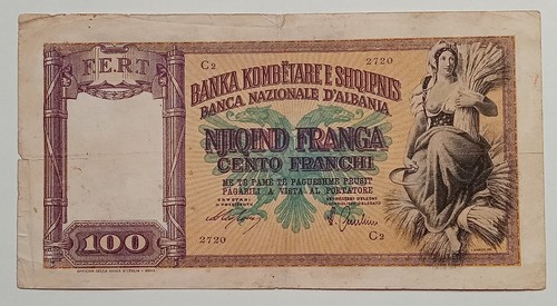 Italia albania 100 - albania, franchi