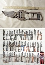 gr22, VECCHIA FORBICE DA POTA cm 23, chiusura cuoio e altri vari attrezzi agric