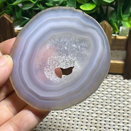 Lastra geode agata rotonda - geode, /