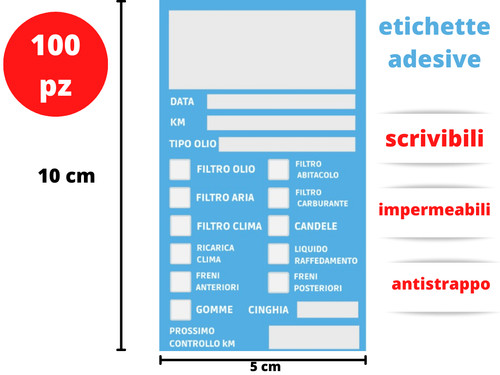Adesivi tagliando auto - adesivi,