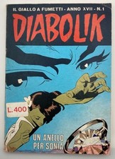 Fumetto Diabolik Anno 1977 Gennaio Un Anello Per Sonia