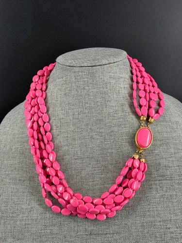 Collana vintage rosa multi - rosa,