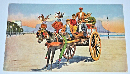 Cartolina antica sicilia - cartolina,