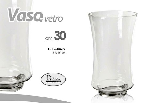 Vaso porta fiori vetro - vaso, 30cm