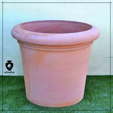 Vaso in terracotta rotondo moderno 90 cm da esterno per piante fioriera grande
