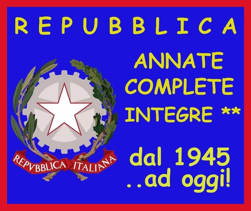Italia repubblica annate - italia,