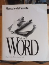 Manuale utente Microsoft Word ver 6.0 1993+guida di consultazione rapida OTTIMI