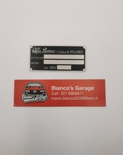 Targhetta Alfa Romeo Vano