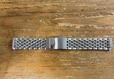 Aquastar Deepstar bracciale 19mm acciaio chicchi di riso Nuovo