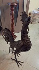 Scultura gallo in ferro