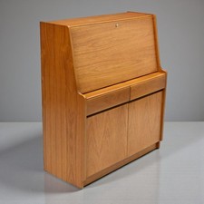Retro Remploy Teak Bureau anni 60-70 cassetti interni componibili consegna gratuita Regno Unito