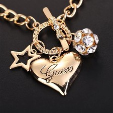 BRACCIALE DONNA GUESS bracciale con catena e cuore