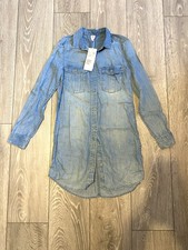 H&M abito camicia blu chiaro