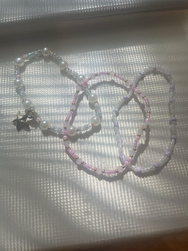 Bracciali perline rosa - bracciali,