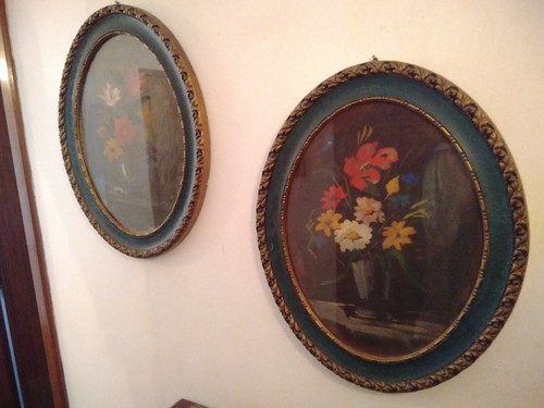 Due quadri olio - quadri, floreali