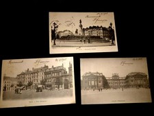 3 antiche cartoline città di Lille - Francia France viaggiate primi 900
