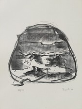 ATTILIO FORGIOLI: Litografia del 1972, Firmata, Numerata; Perfetta. STUPENDA!!