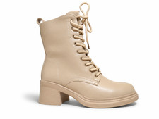 Stivali donna beige stivaletti
