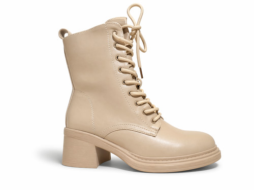 Stivali donna beige stivaletti