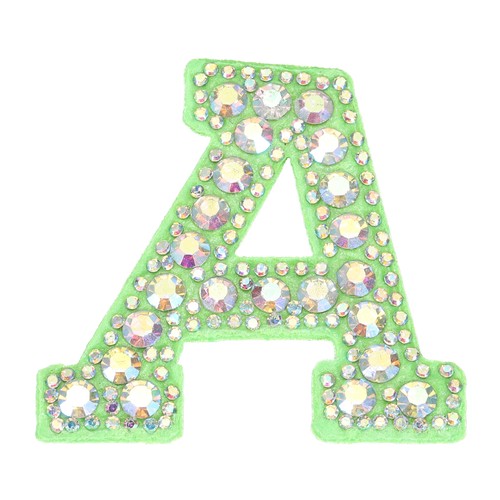 3pcs lettere per patch verde - a,