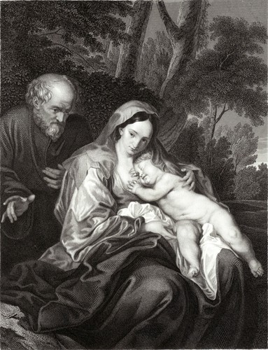 Sacra famiglia van dyck - famiglia, di