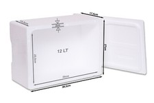 Box Cassa Termica Polistirolo Trasporto Alimenti da 1_3_5_6_10_15_20_30_40 kg