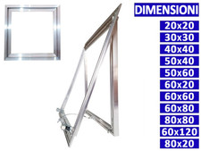 ALLINOX Botola D'ispezione Sportello Per Cartongesso In Alluminio Cerniere Fisse