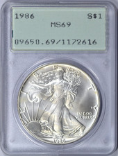 1986 american silver eagle - 1986,