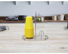 Portabicchieri da Tavola in Metallo Cromato 2 Posti