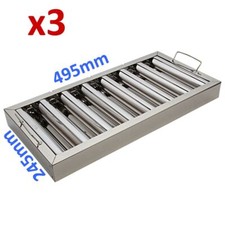 3x Filtro Deflettore Grasso a