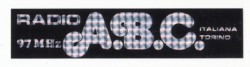 Adesivo radio italiana - a.b.c.,