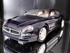 MODELLO AUTO '70 VINTAGE BURAGO MASERATI 3200 GT 1998 1/18 COLORE BLU NOTTE XX