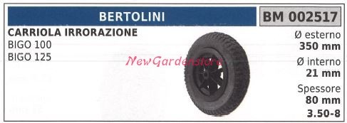 Ruota bertolini carriola - ruota,