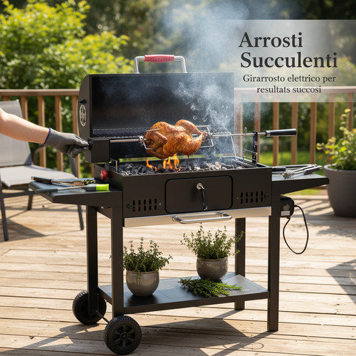 Barbecue carbone cortile - barbecue, a