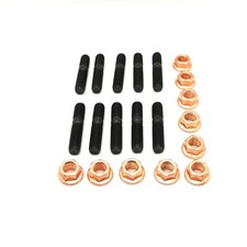 KIT 10 PRIGIONIERI + 10 DADI COLLETTORE SCARICO M8 FIAT PUNTO LANCIA ALFA ROMEO