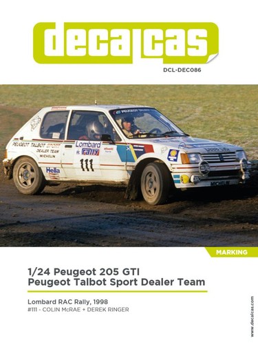 Decal decals peugeot - decal, 1/24