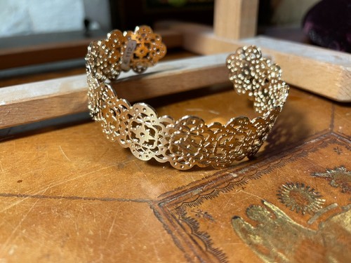 Bracciale polsino placca oro - bracciale,