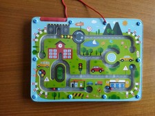 Magnetic Game Gioco con Calamite Children Bambini CityRoad Strada Legno Germany 