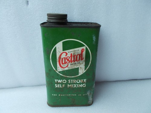 Castrol oil can tin lambretta - oil,